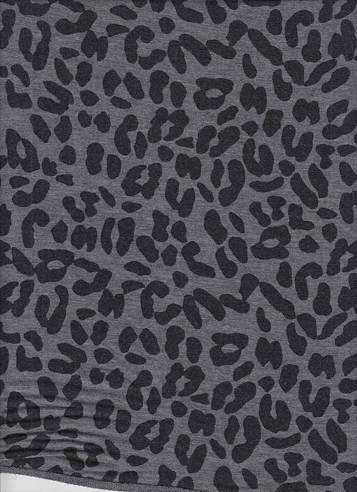 18319 FR PRINT CHARCOAL/BLK ATHLETIC JERSEY RAYON SPANDEX SOLIDS TOP SELLERS