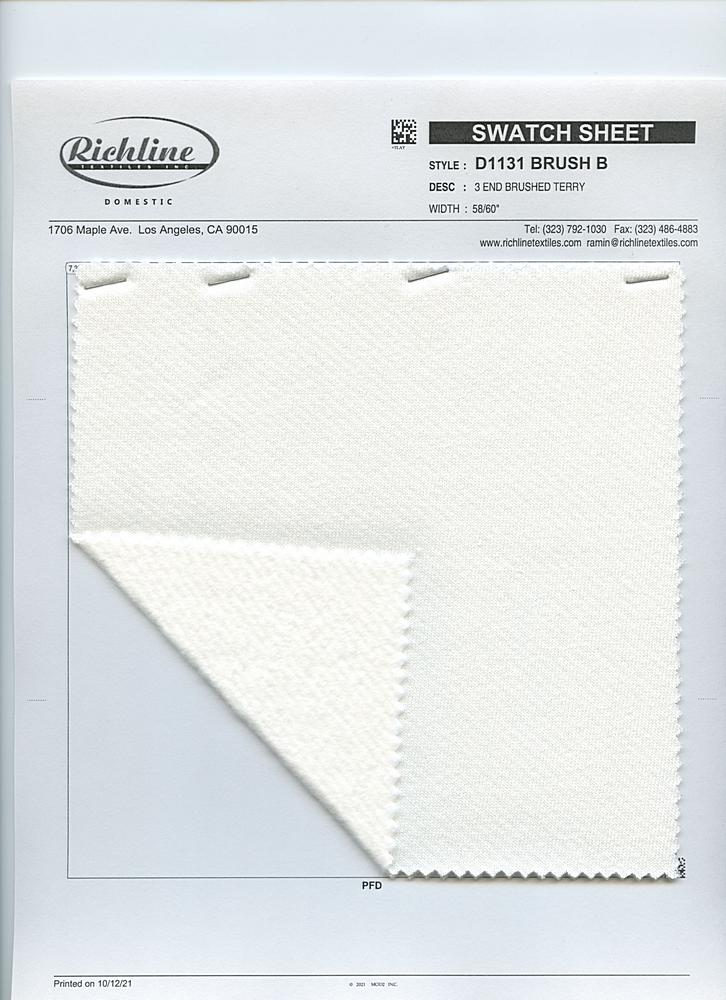 D1131 BRUSH B PFD FRENCH TERRY KNITS