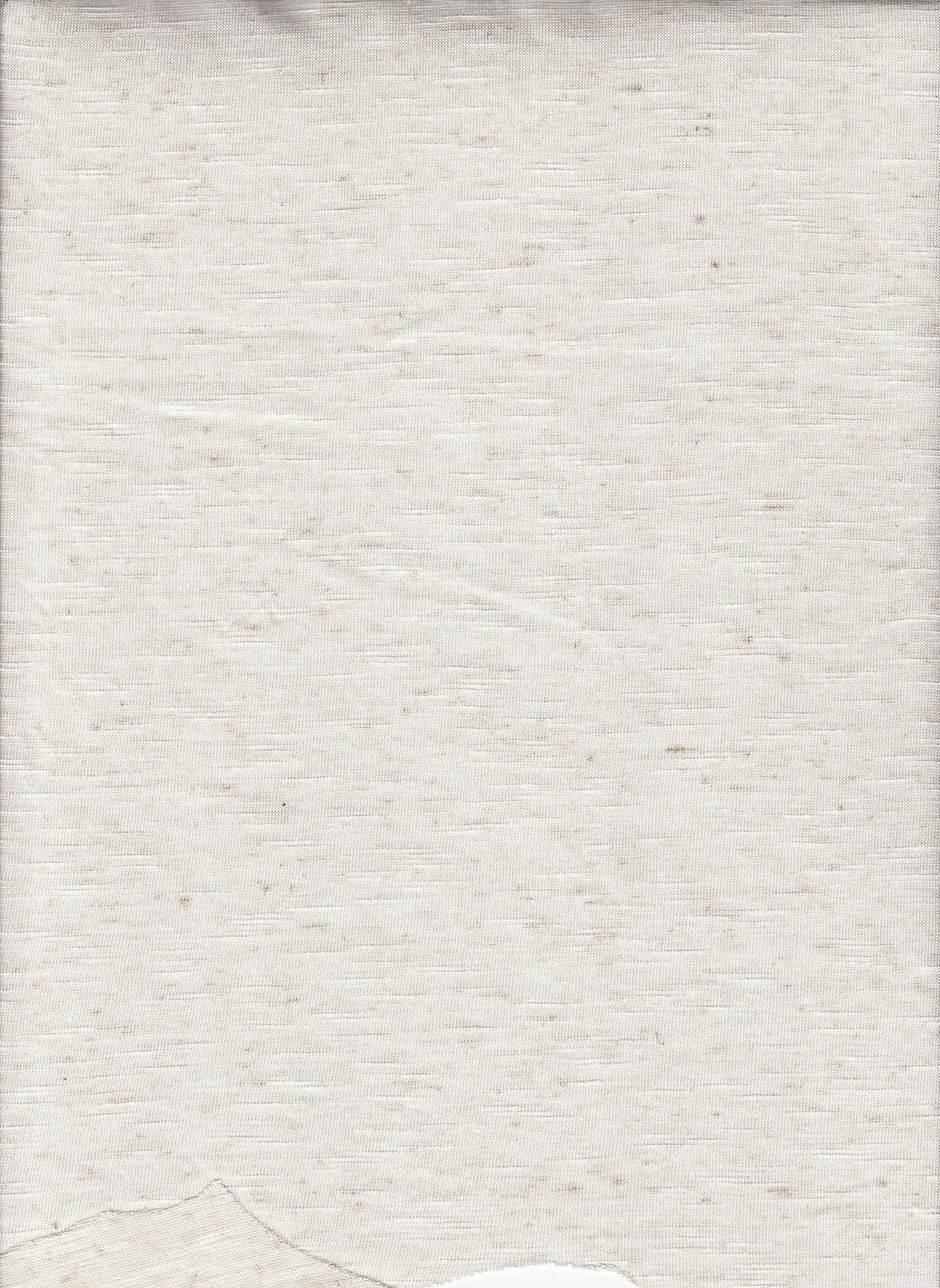 RAYON SLUB OATMEAL JERSEY KNITS OFFWHITE/IVORY SLUB/NEPS SOLIDS