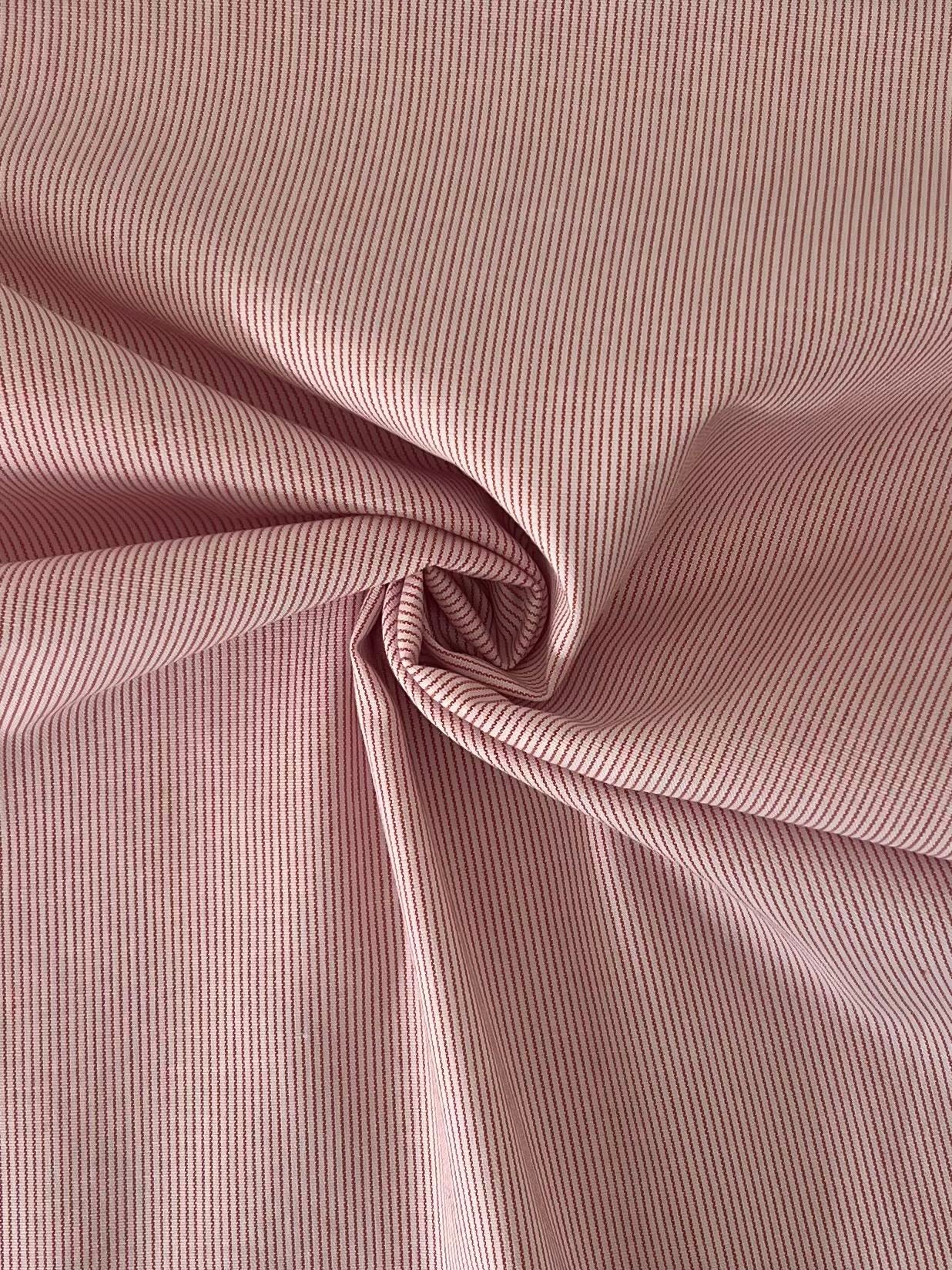 19408 SUMMER FIG/WHT POPLIN PRINTS STRIPES WOVEN
