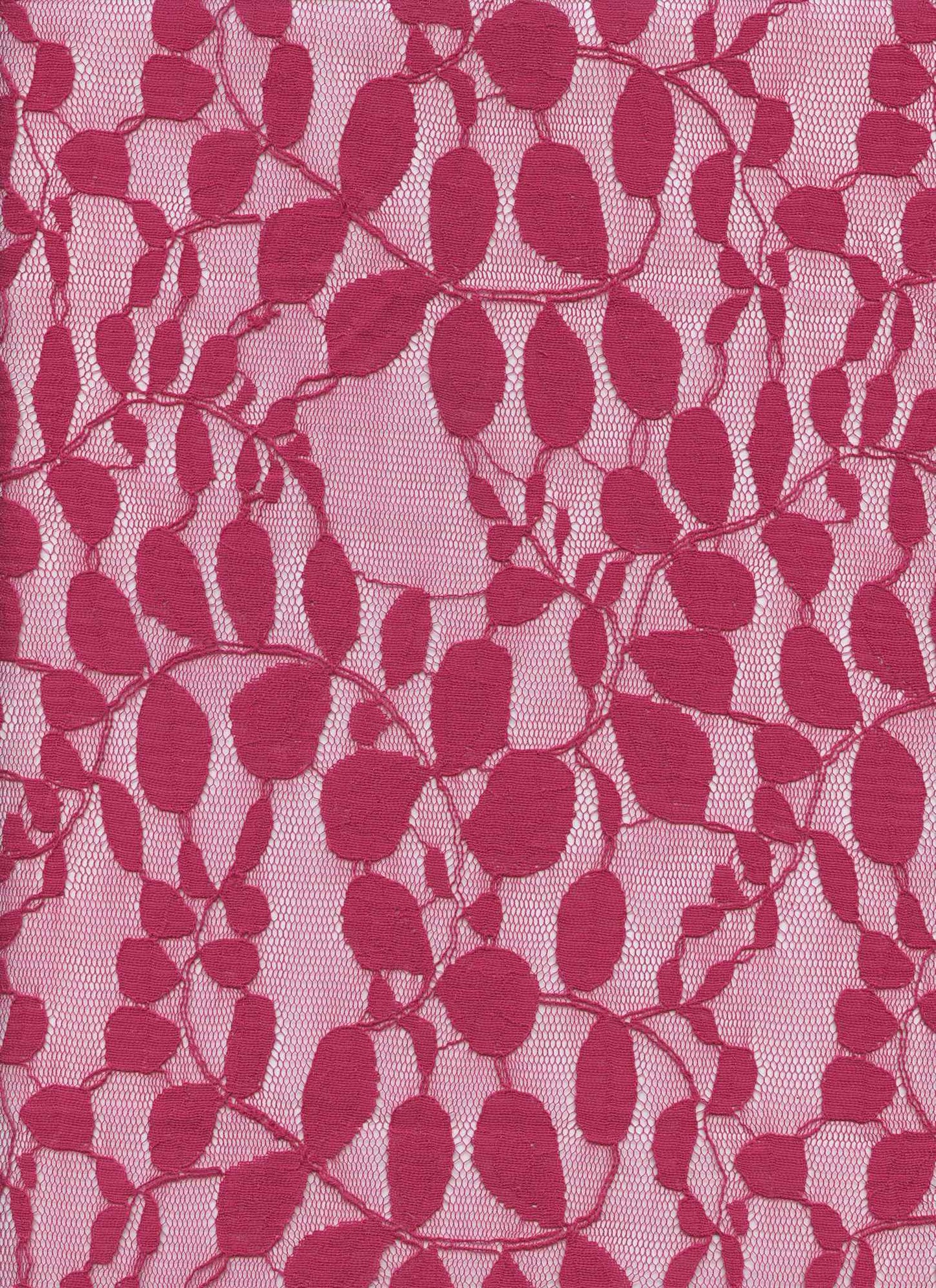 19607 MAGENTA DARK NON STRETCH LACE PINK