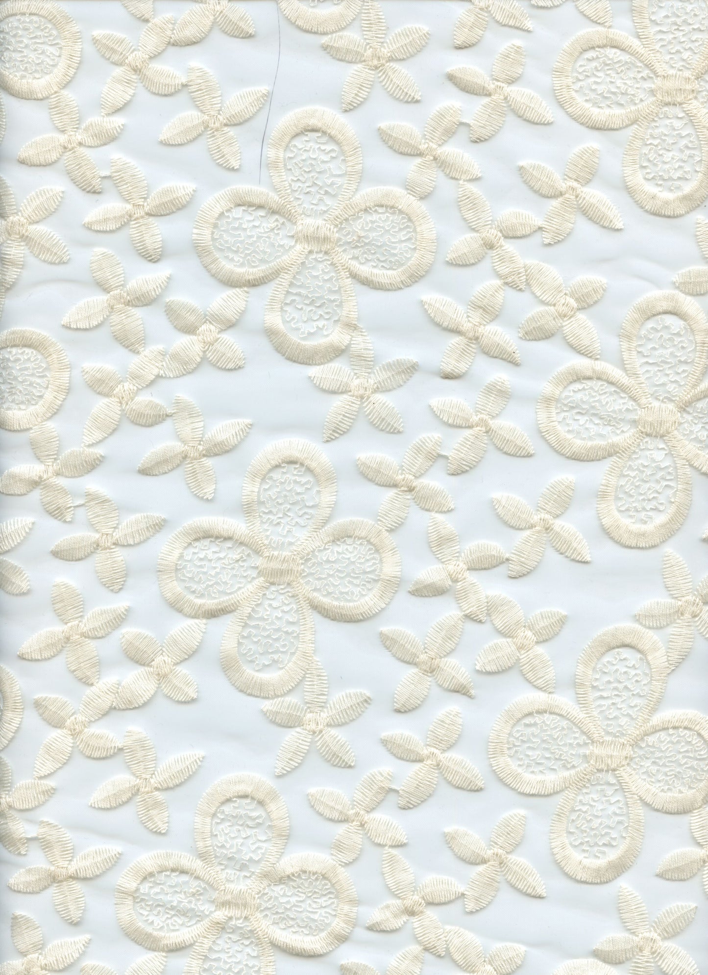14094 NATURAL EMBROIDERY OFFWHITE/IVORY