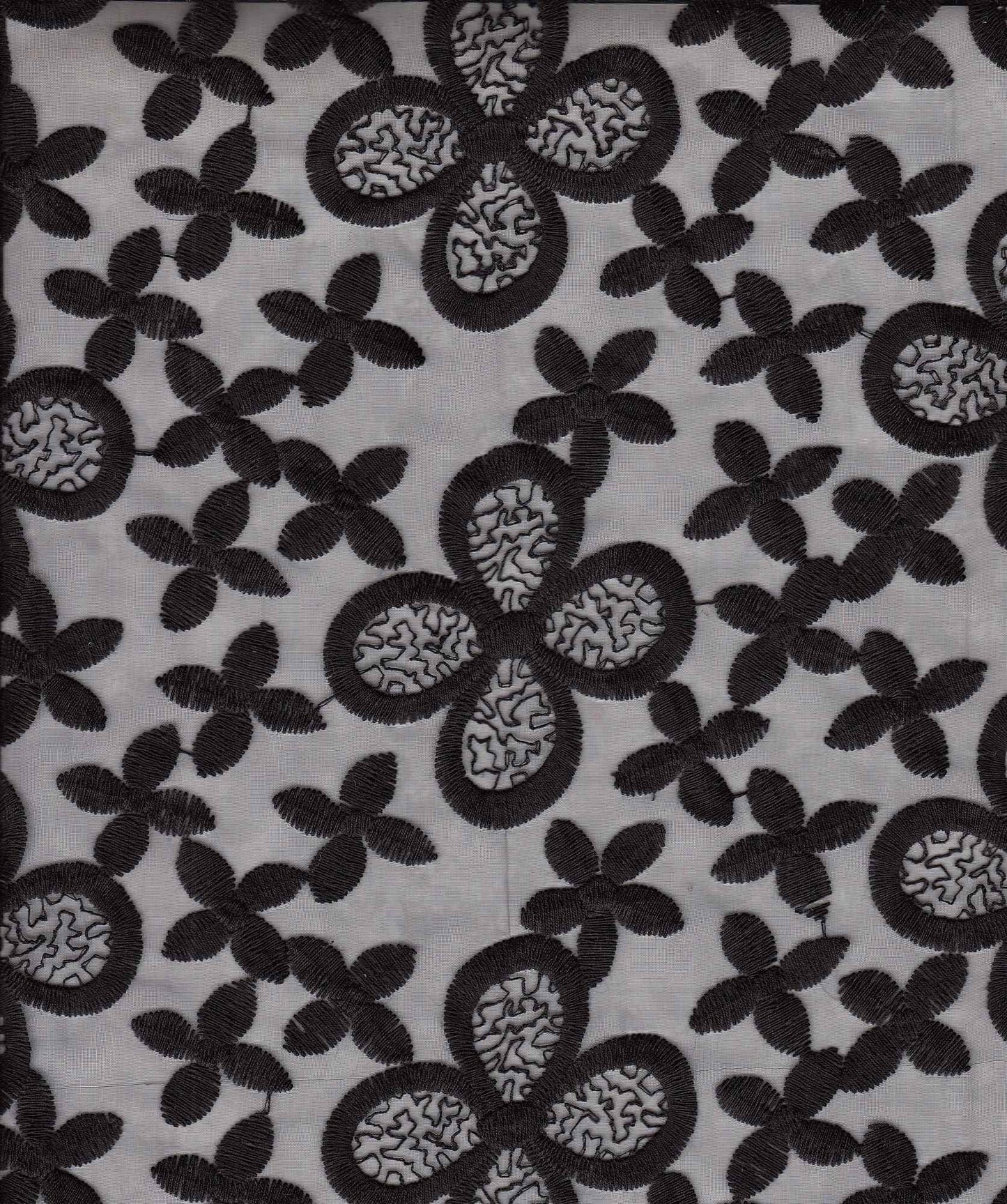 14094 BLACK BLACK EMBROIDERY