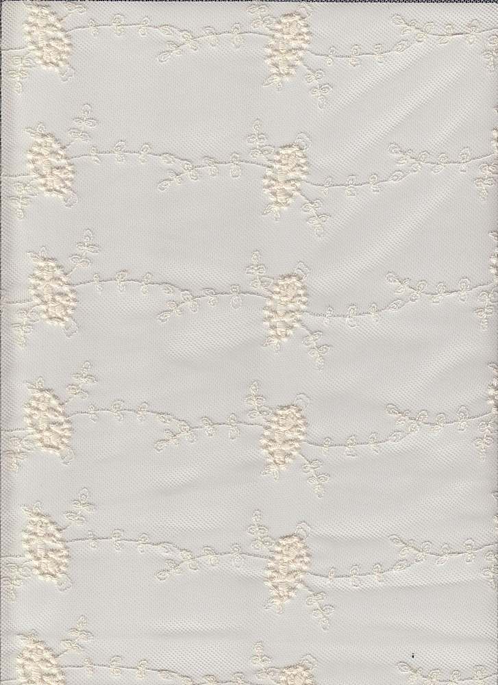 14095 NATURAL EMBROIDERY OFFWHITE/IVORY