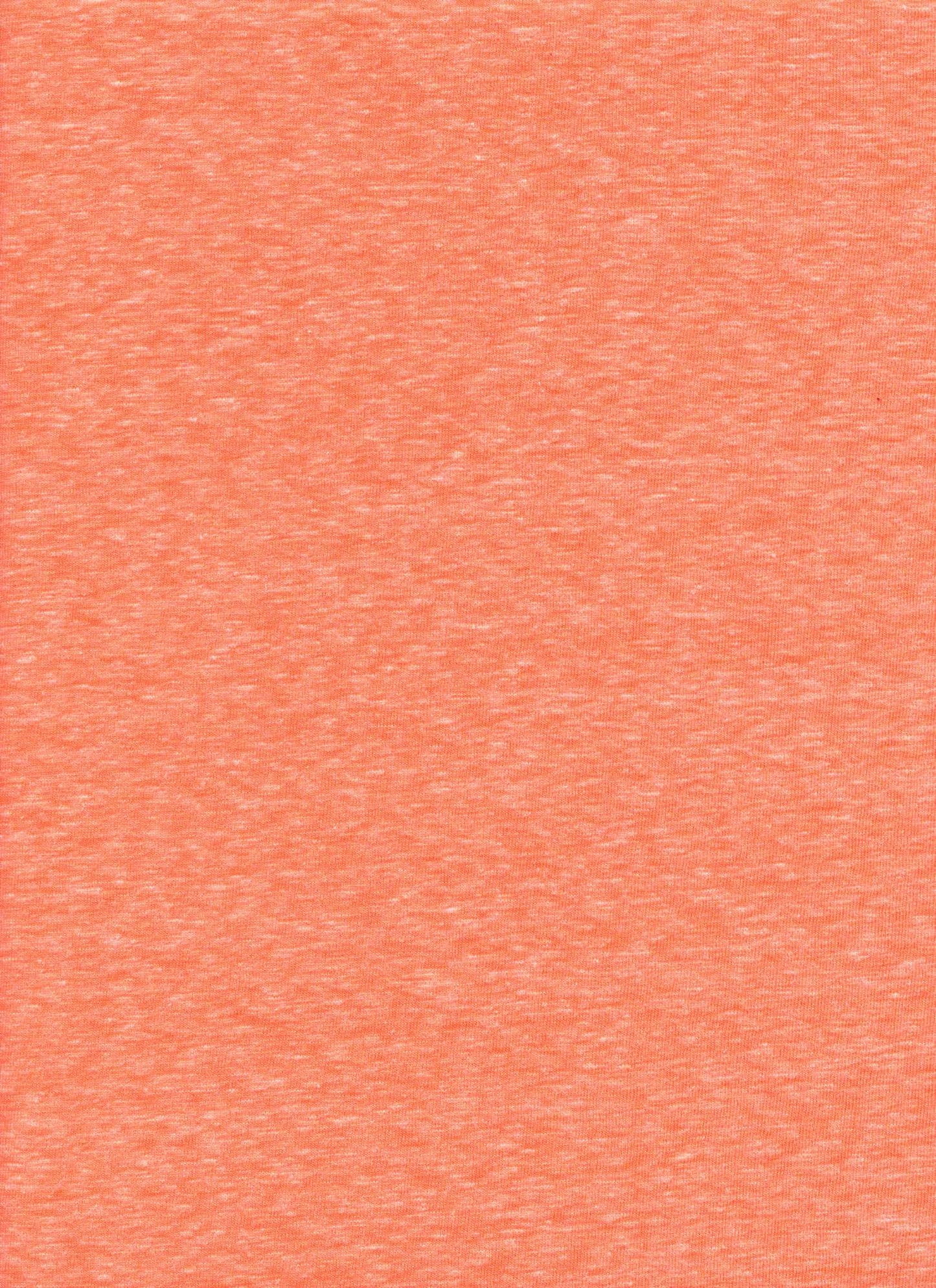 TRIBLEND NEON ORANGE JERSEY KNITS ORANGE SLUB/NEPS