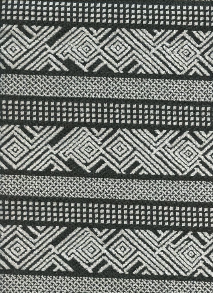 17041 BLACK/NATURAL BLACK DOUBLE KNITS JACQUARD/NOVELTY PRINTS
