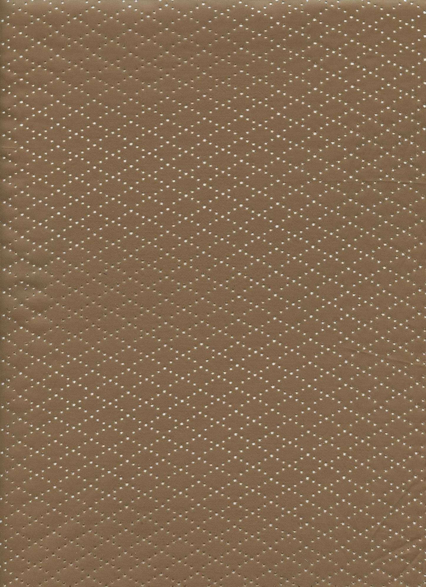 15112 COCO BROWN KNITS LEATHER PERFORATED SOLIDS