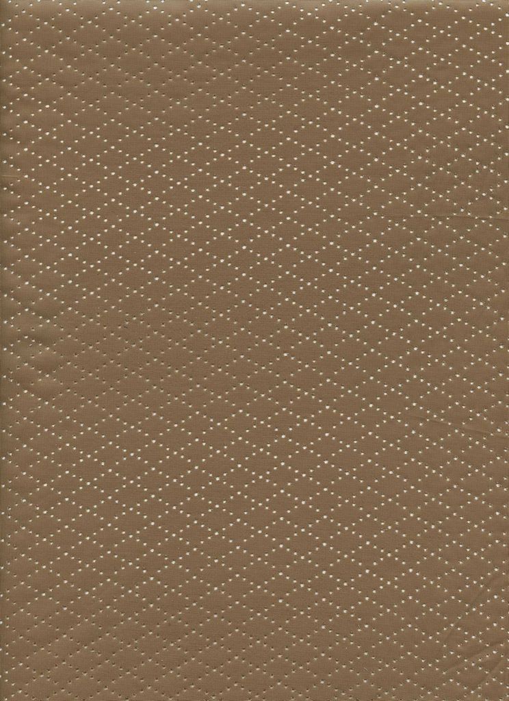 15112 COCO BROWN KNITS LEATHER PERFORATED SOLIDS