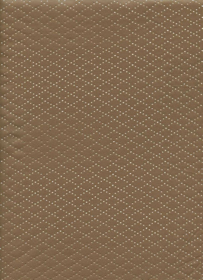 15112 COCO BROWN KNITS LEATHER PERFORATED SOLIDS