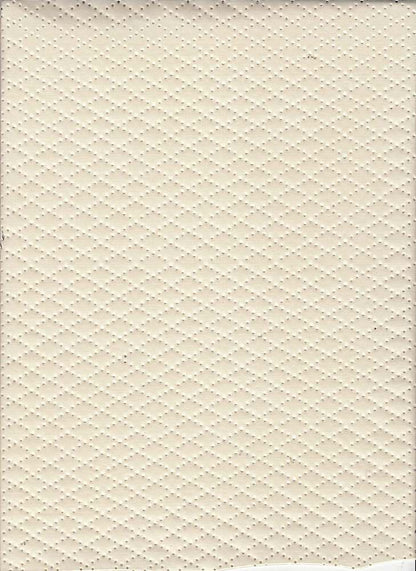 15112 NATURAL KNITS LEATHER OFFWHITE/IVORY PERFORATED SOLIDS
