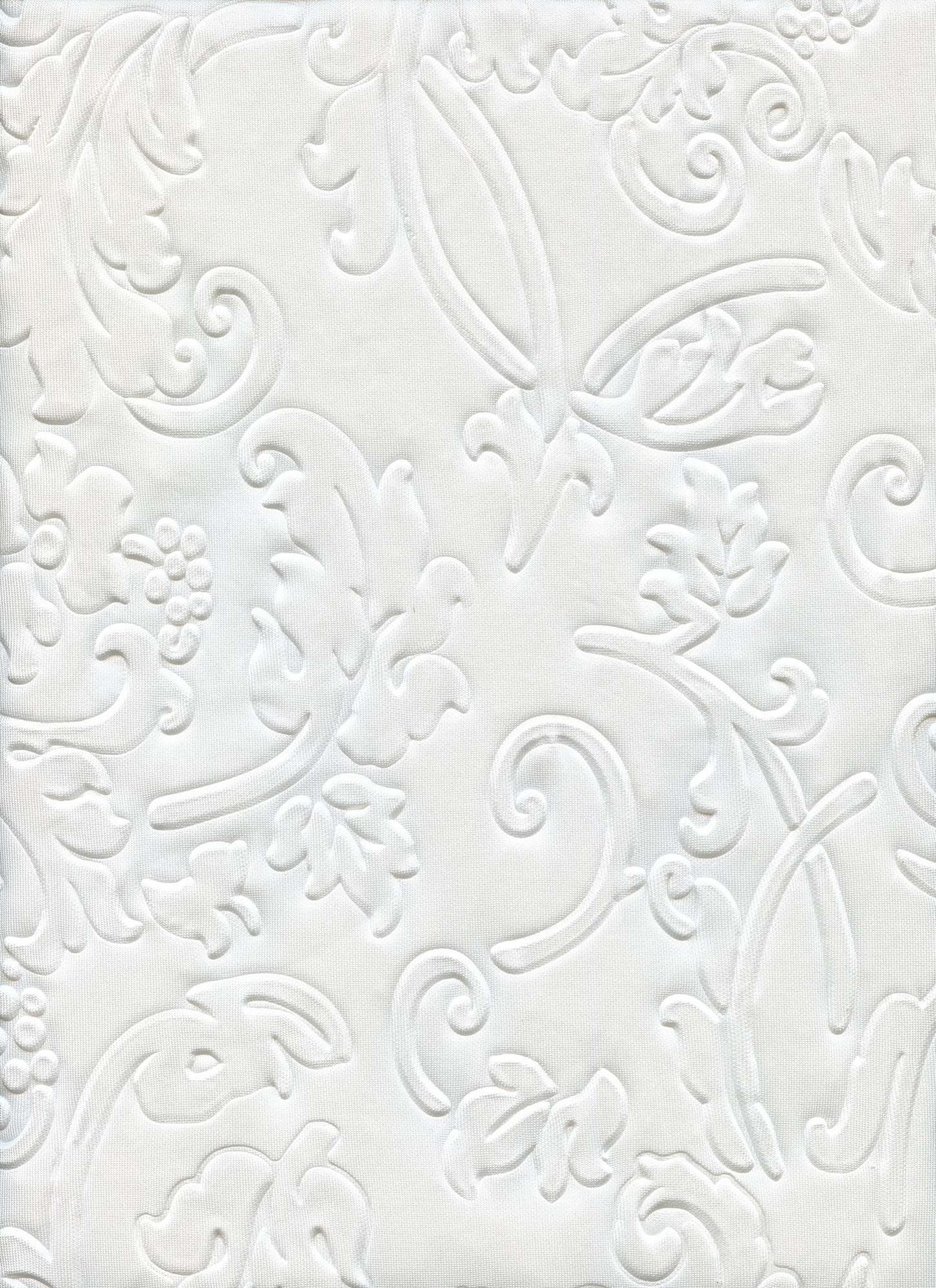 EMBOSSED TECHNO IVORY EMBELLISHMENT/EMBOSSED JACQUARD/NOVELTY KNITS OFFWHITE/IVORY TECHNO/CREPE/SCUBA