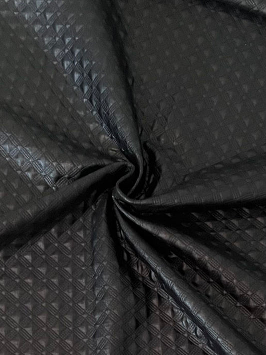 17053 BLACK BLACK EMBELLISHMENT/EMBOSSED KNITS LEATHER SOLIDS