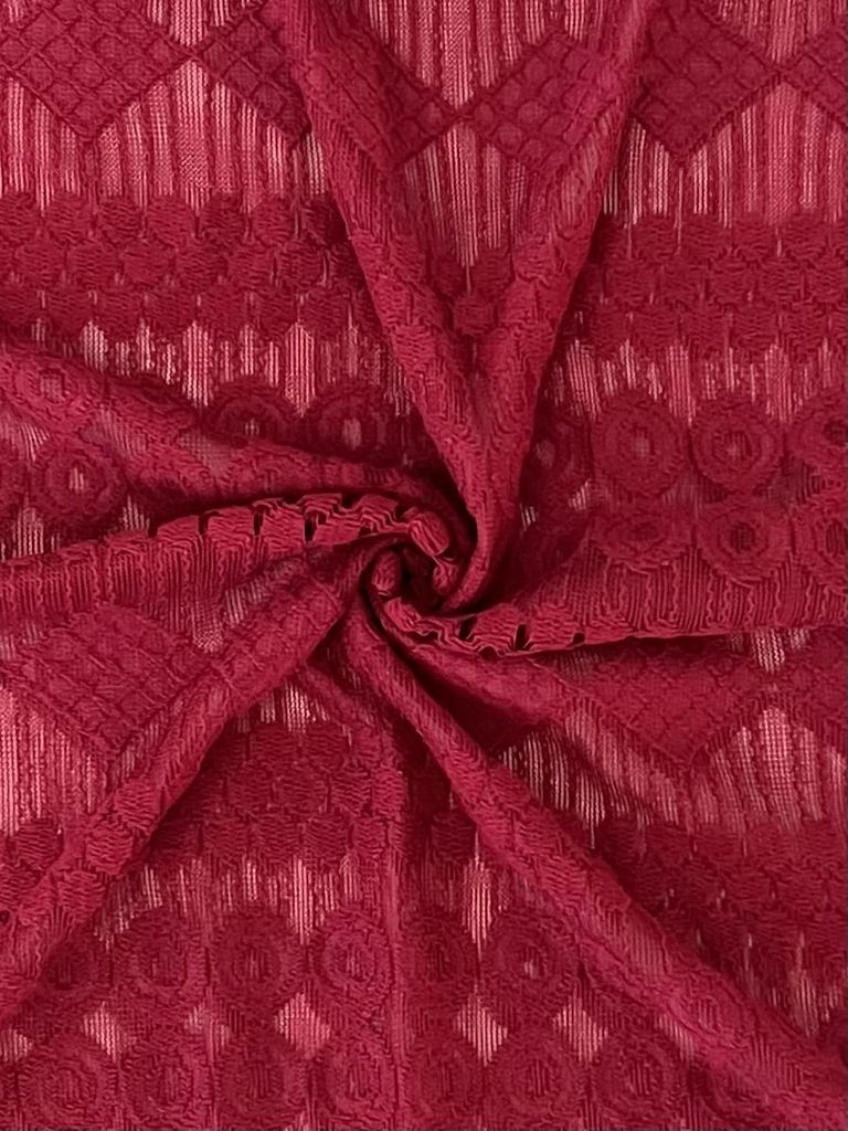 15108 RED CHILLIS NON STRETCH LACE RED