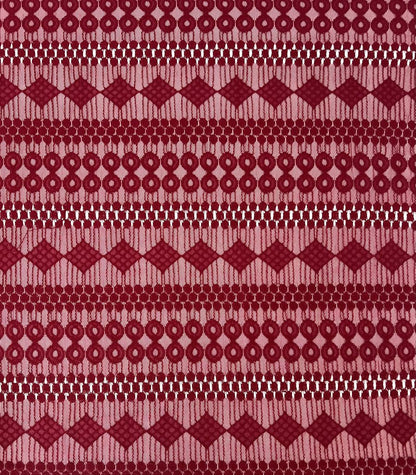 15108 RED CHILLIS NON STRETCH LACE RED