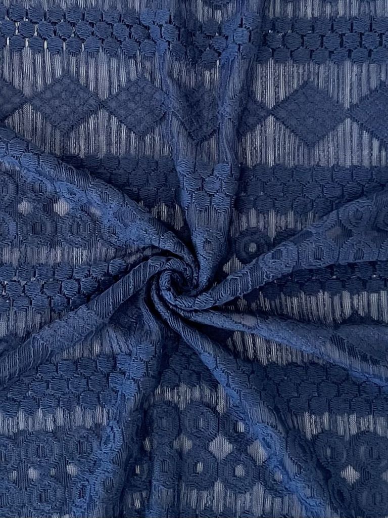 15108 ESTATE BLUE BLUE NON STRETCH LACE