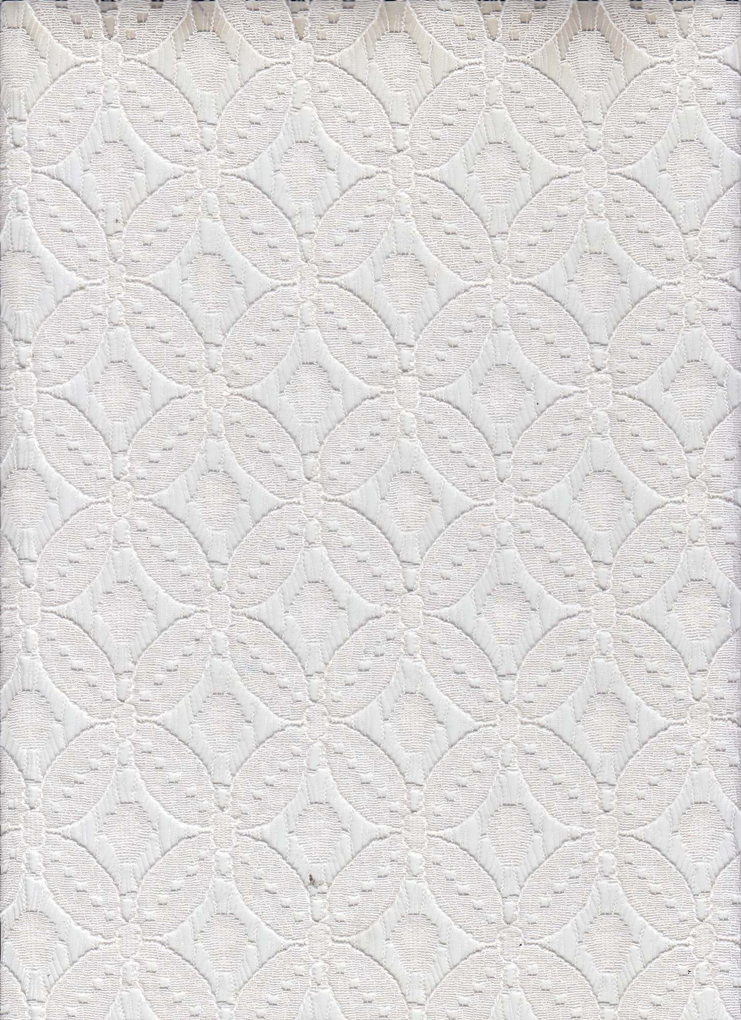 LACE MEDALLION WHITE NON STRETCH LACE WHITE