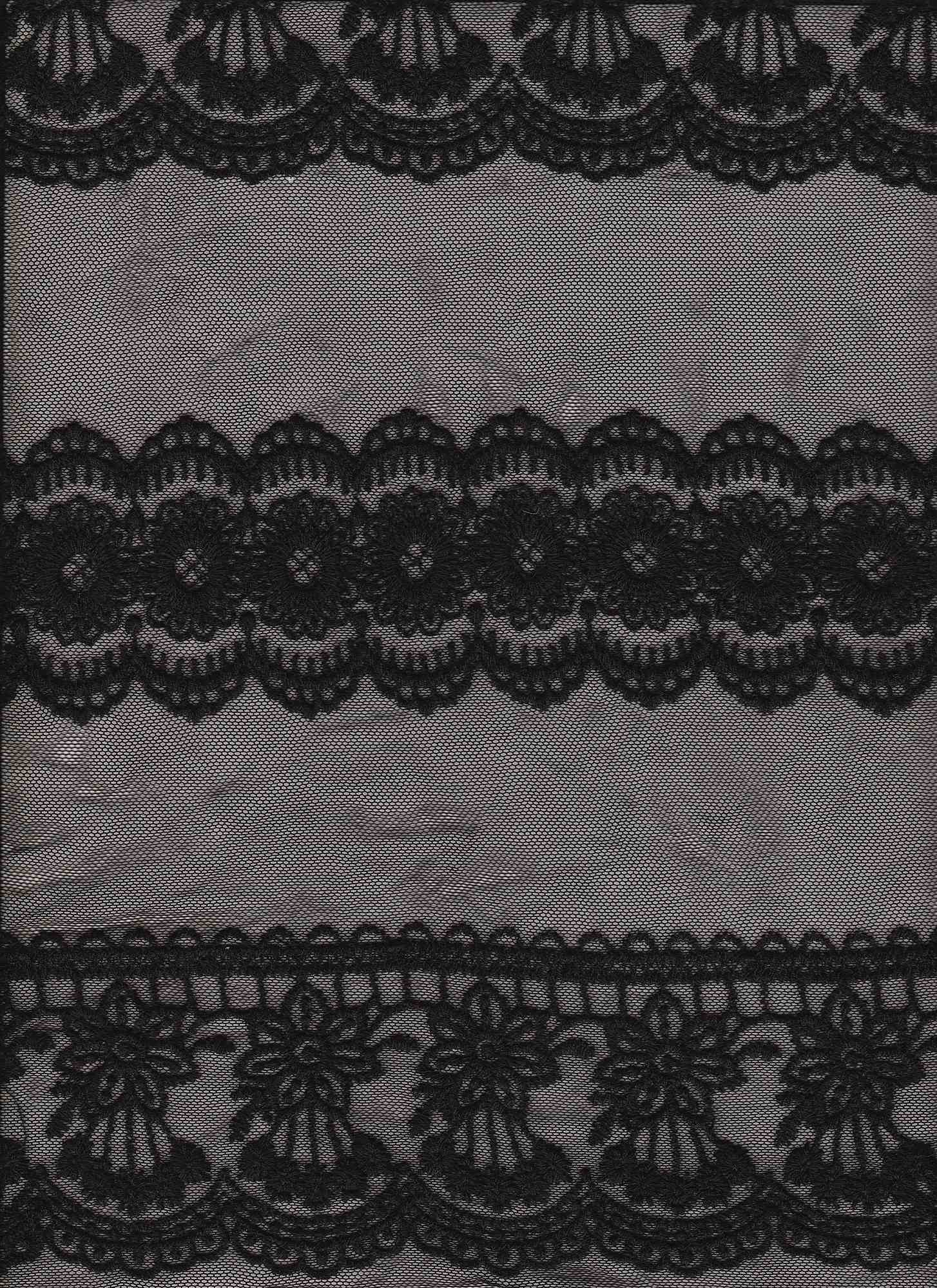 14107 BLACK EMBROIDERY