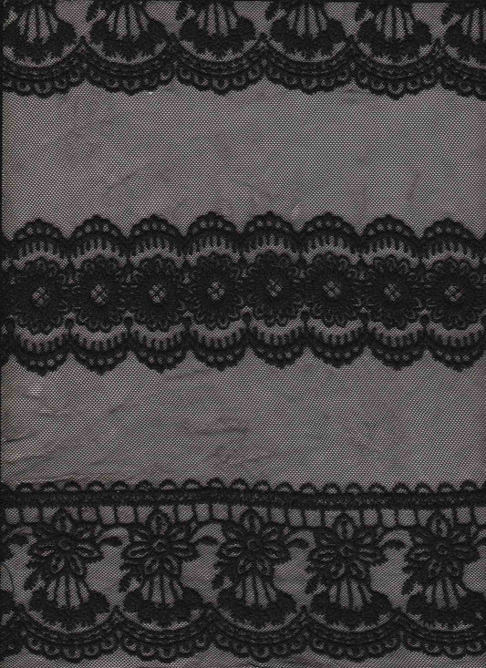 14107 BLACK EMBROIDERY