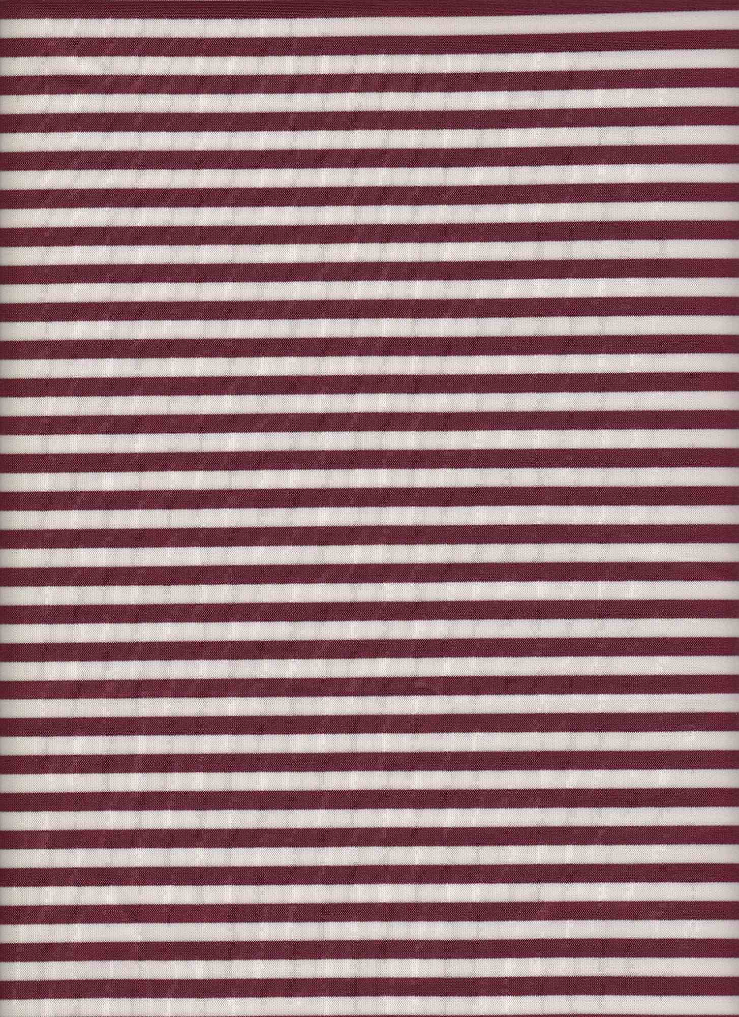 15155 BORDEAUX/WHITE KNITS PONTI/OTTOMAN RED STRIPES TECHNO/CREPE/SCUBA