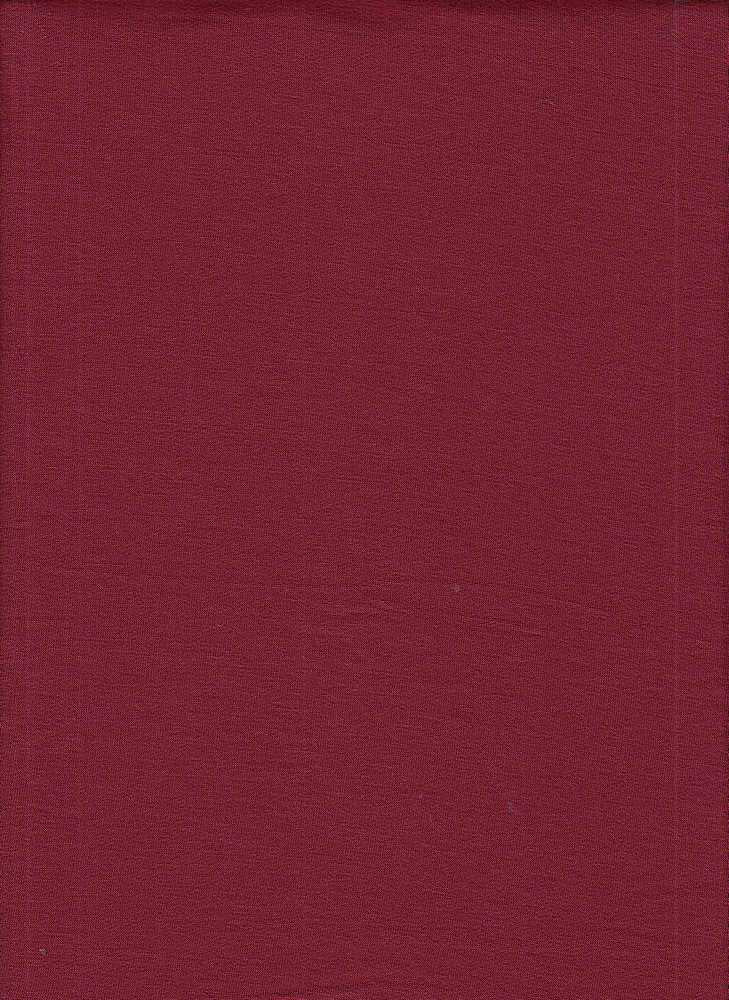 17086 BURGUNDY FRENCH TERRY KNITS RAYON SPANDEX RED SOLIDS