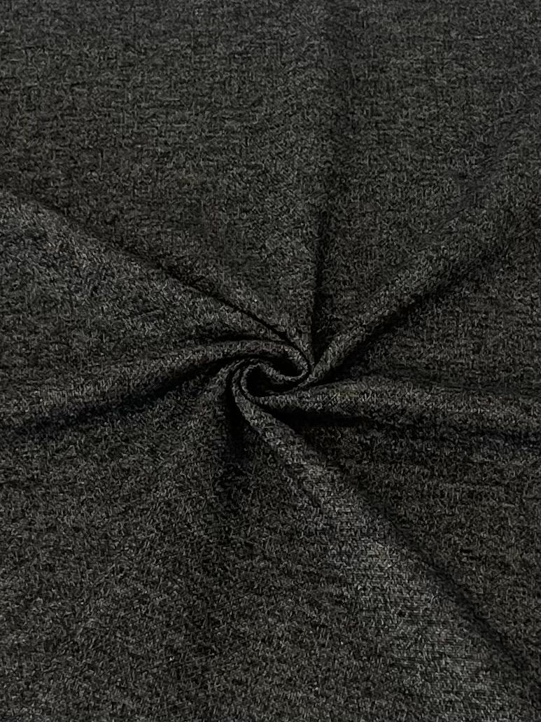 15164 BRUSH BLACK BLACK COZY/BRUSH FRENCH TERRY KNITS SOLIDS