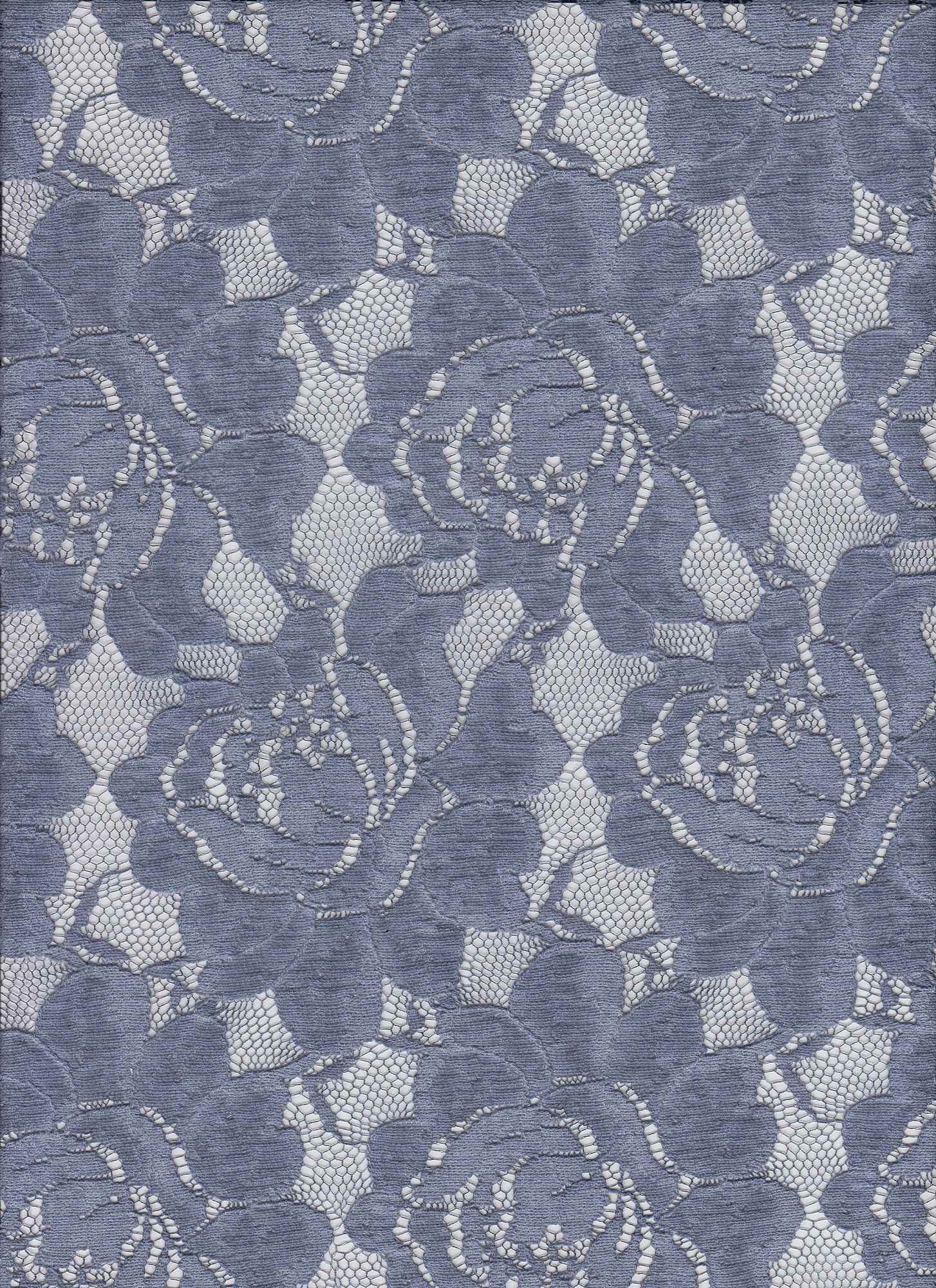 X20010 DENIM BLUE BLUE NON STRETCH LACE
