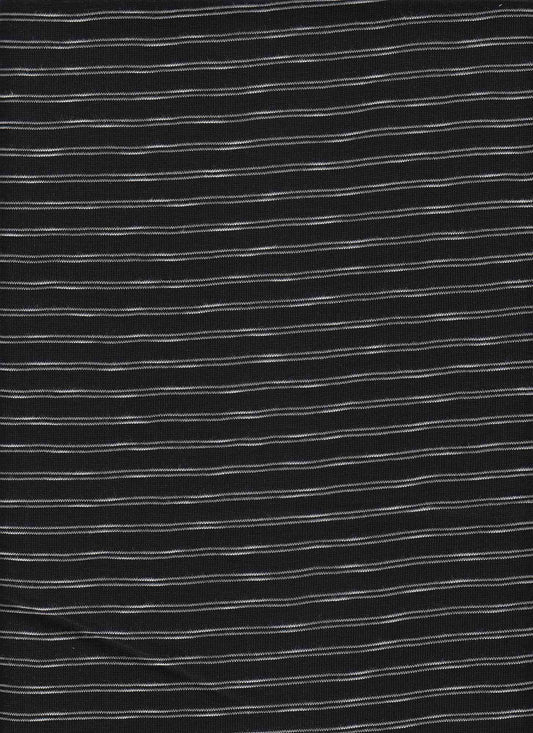 DR0018 BLACK/NATURAL BLACK KNITS STRIPES