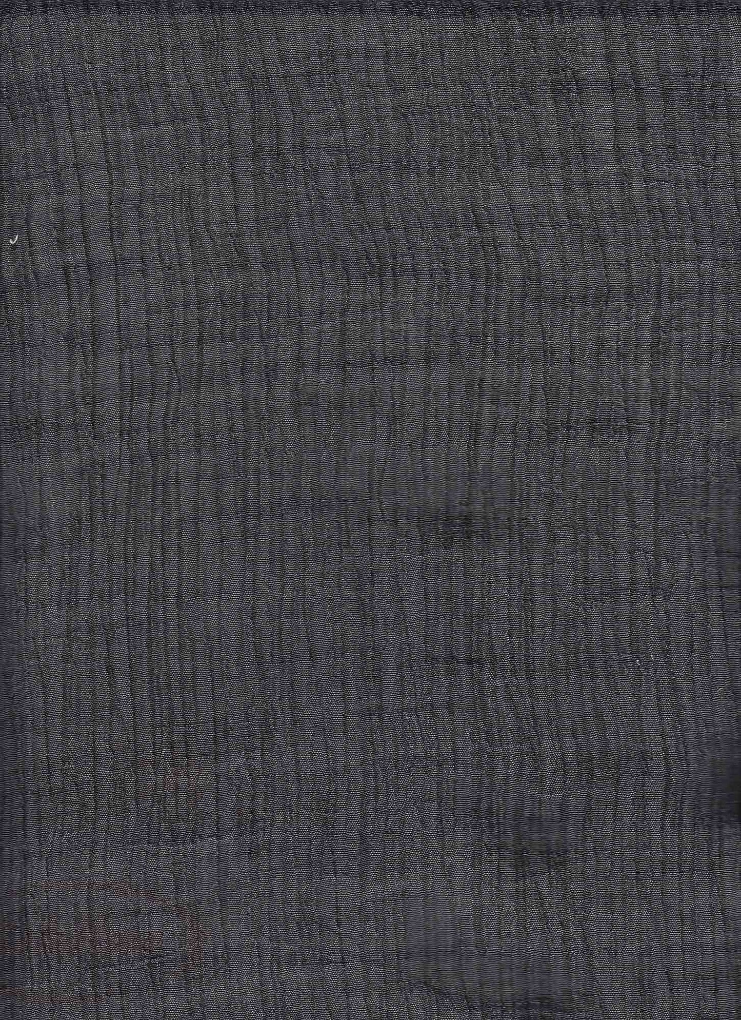 18367 DEEP BLACK BLACK CRINKLE SOLIDS TEXTURED WOVEN