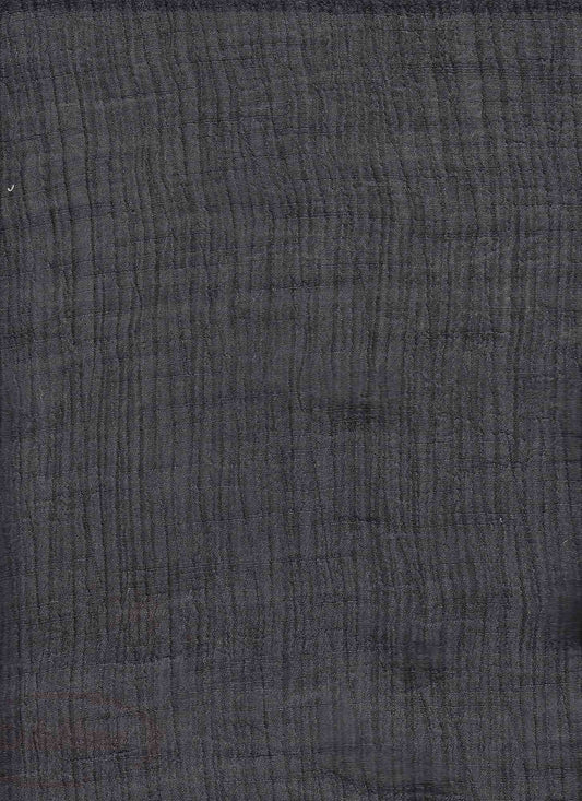18367 DEEP BLACK BLACK CRINKLE SOLIDS TEXTURED WOVEN