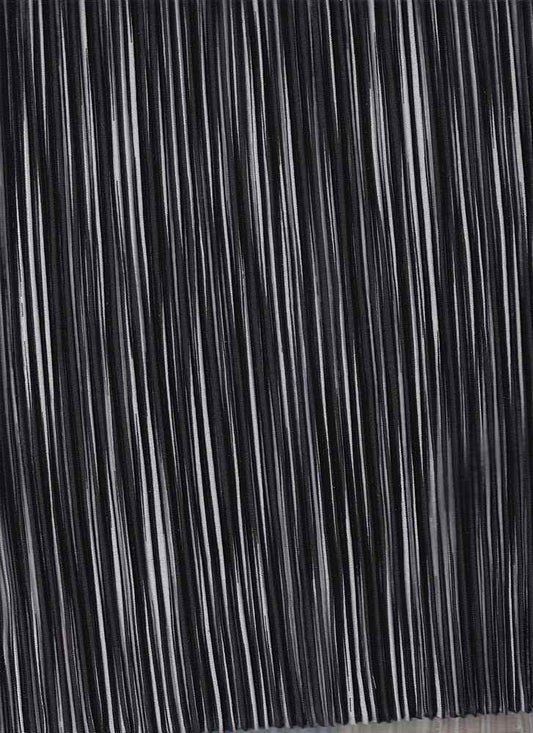 18369 BLACK/WHITE BLACK "CRINKLE CRUSH PLEATED" KNITS STRIPES