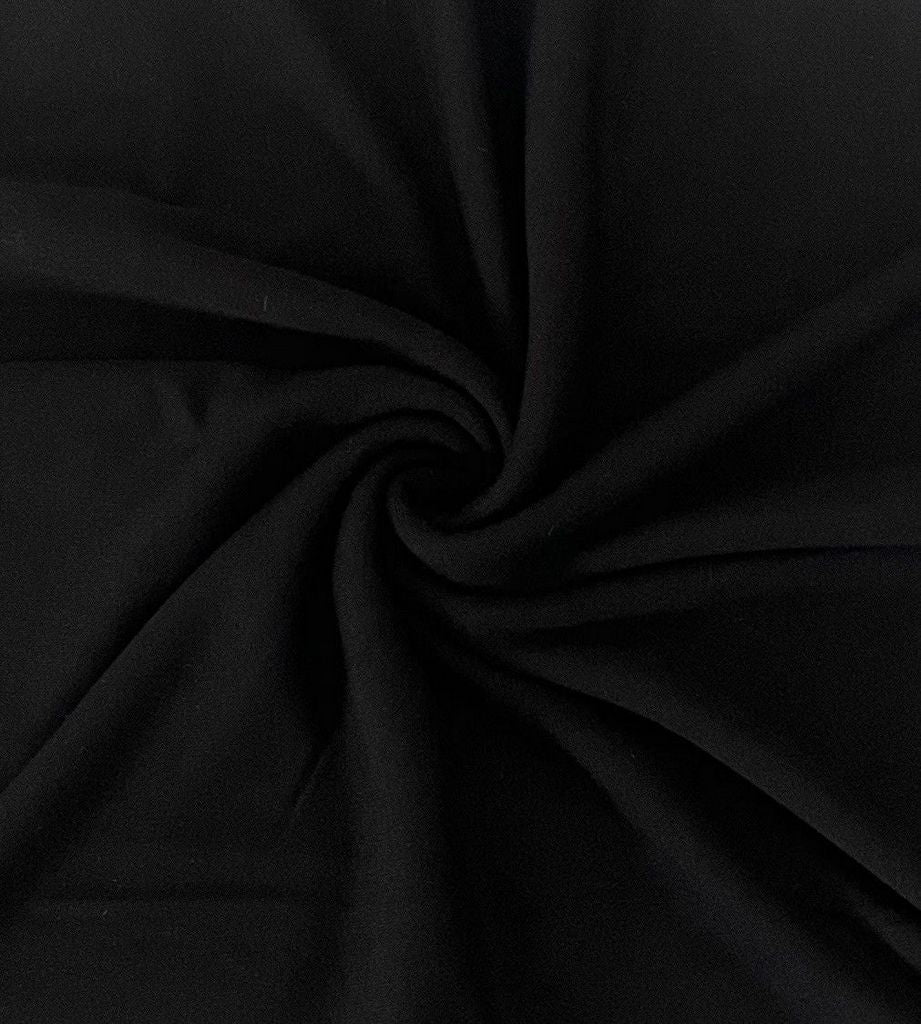 18378 BLACK BLACK KNITS PONTI/OTTOMAN RAYON SPANDEX SOLIDS