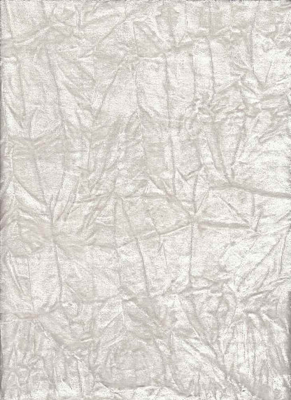 18384 ANTIQUE WHITE COZY/BRUSH "CRINKLE CRUSH PLEATED" JACQUARD/NOVELTY KNITS OFFWHITE/IVORY SOLIDS VELOURS