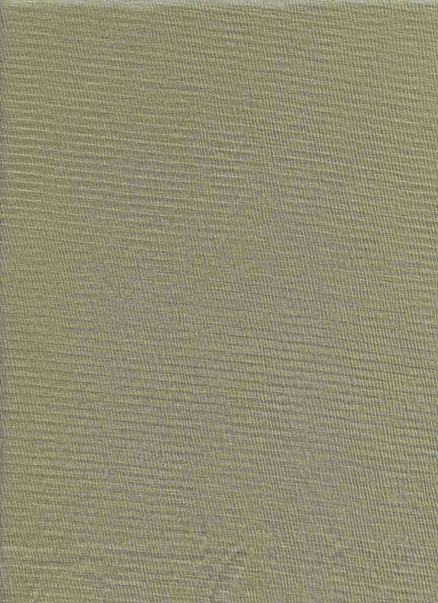 12121 FERN CRINKLE CRUSH PLEATED GREEN KNITS RAYON SPANDEX RIBS SOLIDS