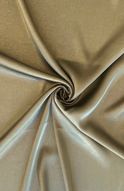 18401 DEEP GREEN/GOLD FOIL EMBELLISMENT GREEN SATIN SOLIDS WOVEN