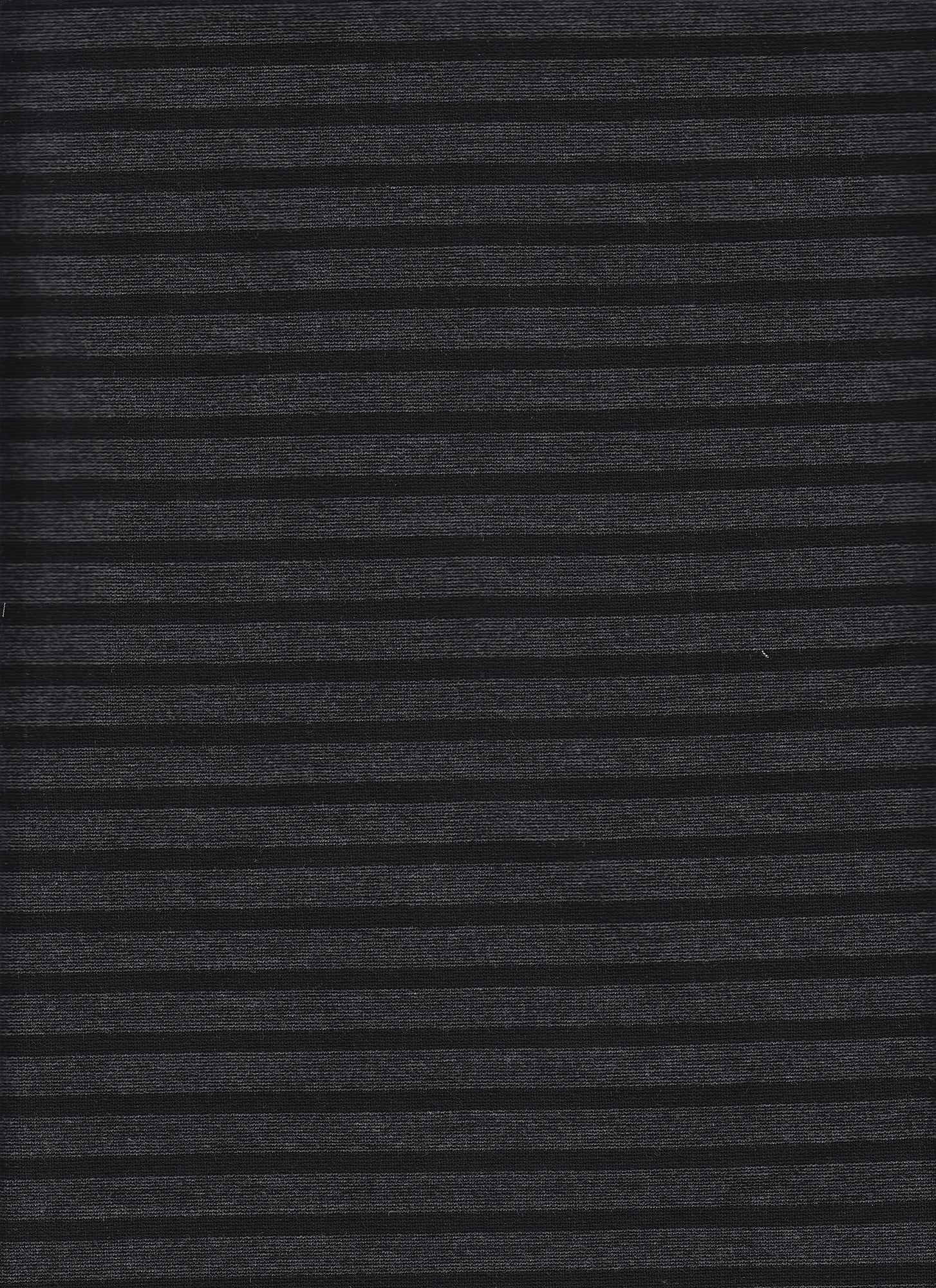 13999 STRIPE BLACK/CHARCOAL BLACK GREY KNITS PONTI/OTTOMAN STRIPES