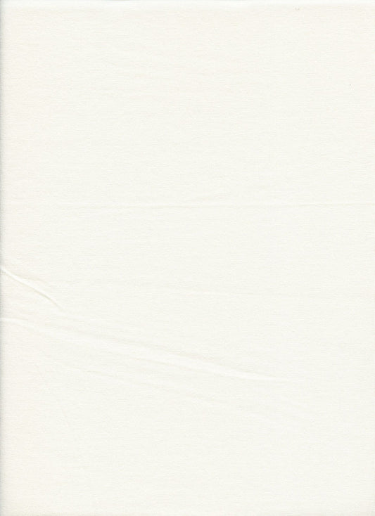 CSJ 200 WHITE CR ATHLETIC COTTON/COTTON SPANDEX KNITS SOLIDS WHITE