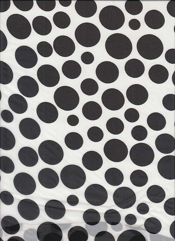 HMCHIFFON DOT BLACK DOT BLACK CHIFFONS PRINTS WOVEN