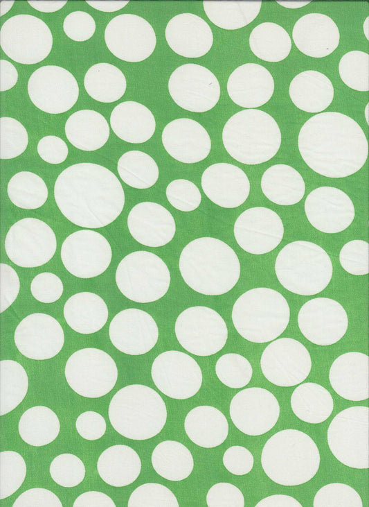 HMCHIFFON DOT KELLY GREEN CHIFFONS GREEN PRINTS WOVEN