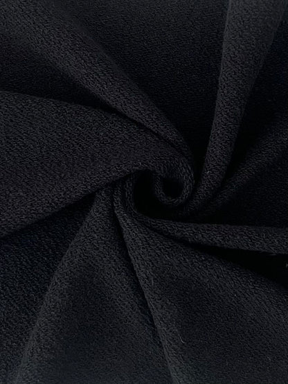 19406 BLACK BLACK FRENCH TERRY KNITS SOLIDS
