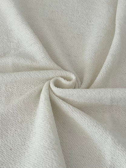 19406 NATURAL FRENCH TERRY KNITS OFFWHITE/IVORY SOLIDS