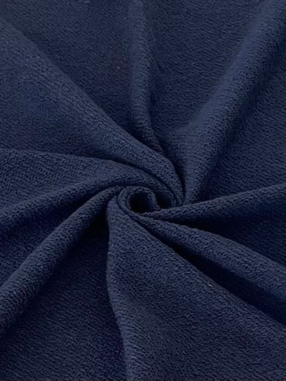 19406 NAVY BLUE FRENCH TERRY KNITS SOLIDS