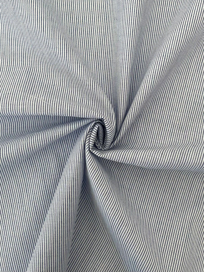 19408 BLUE/WHITE BLUE POPLIN PRINTS STRIPES WOVEN