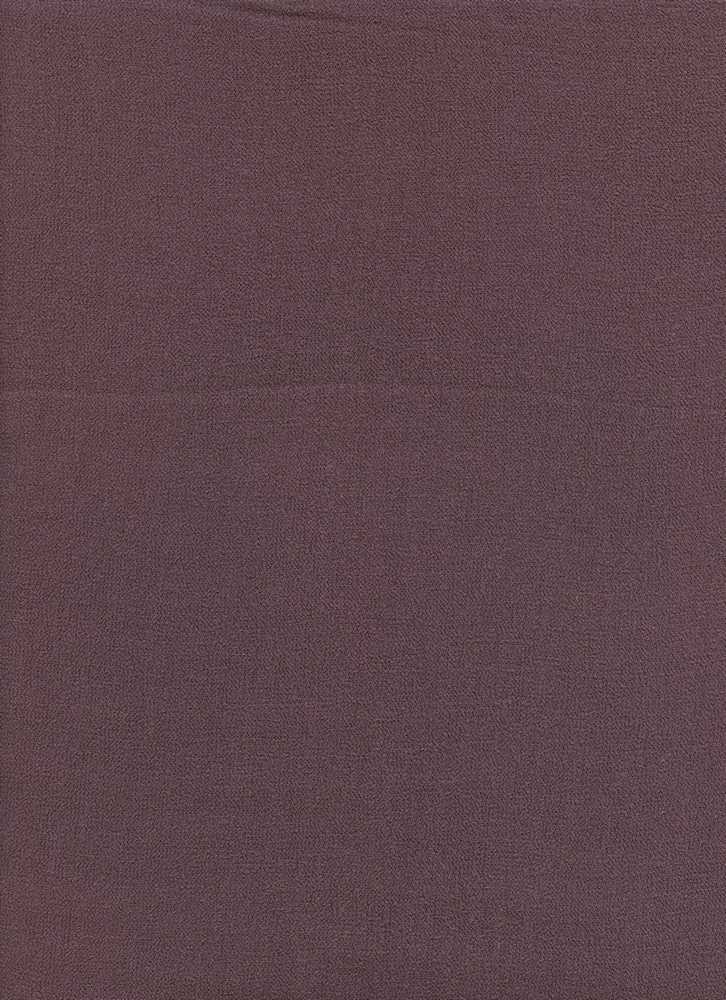 18355 DARK MAUVE BROWN CREPE SOLIDS TEXTURED WOVEN