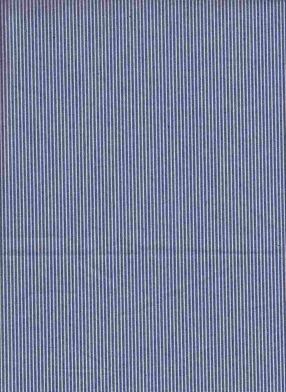 19420 NAVY/WHITE BLUE POPLIN PRINTS STRIPES WOVEN