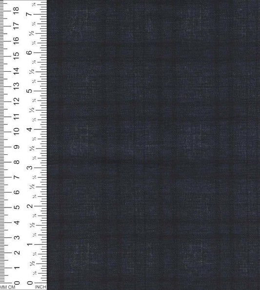 13999 PLAID NAVY/DENIM BLUE KNITS PLAID PONTI/OTTOMAN PRINTS