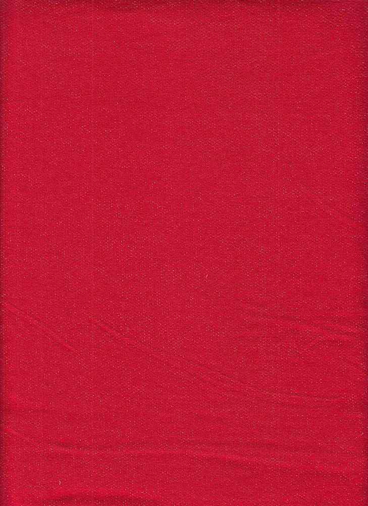 17086 REALLY RED FRENCH TERRY KNITS RAYON SPANDEX RED SOLIDS