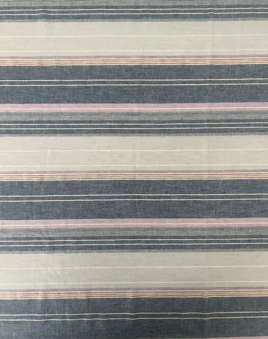 19464 STRIPE CHAMBRAY/DENIM BLUE LINEN PRINTS STRIPES WOVEN