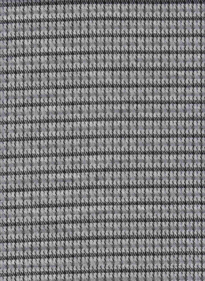 19477-A BLACK/GRAPHITE BLACK DOUBLE KNITS GREY PLAID PRINTS