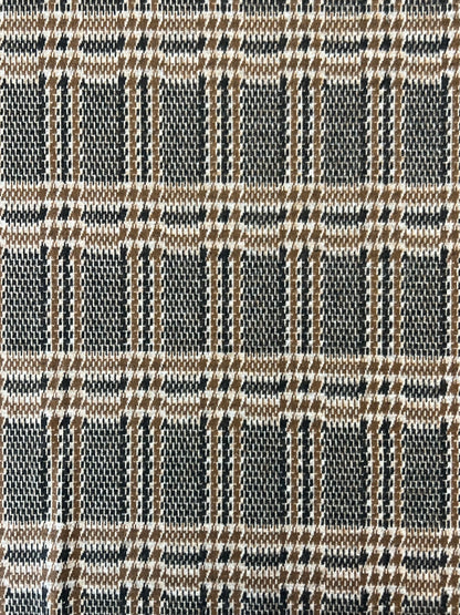 19491 COPPER BROWN COZY/BRUSH DOUBLE KNITS PLAID PRINTS