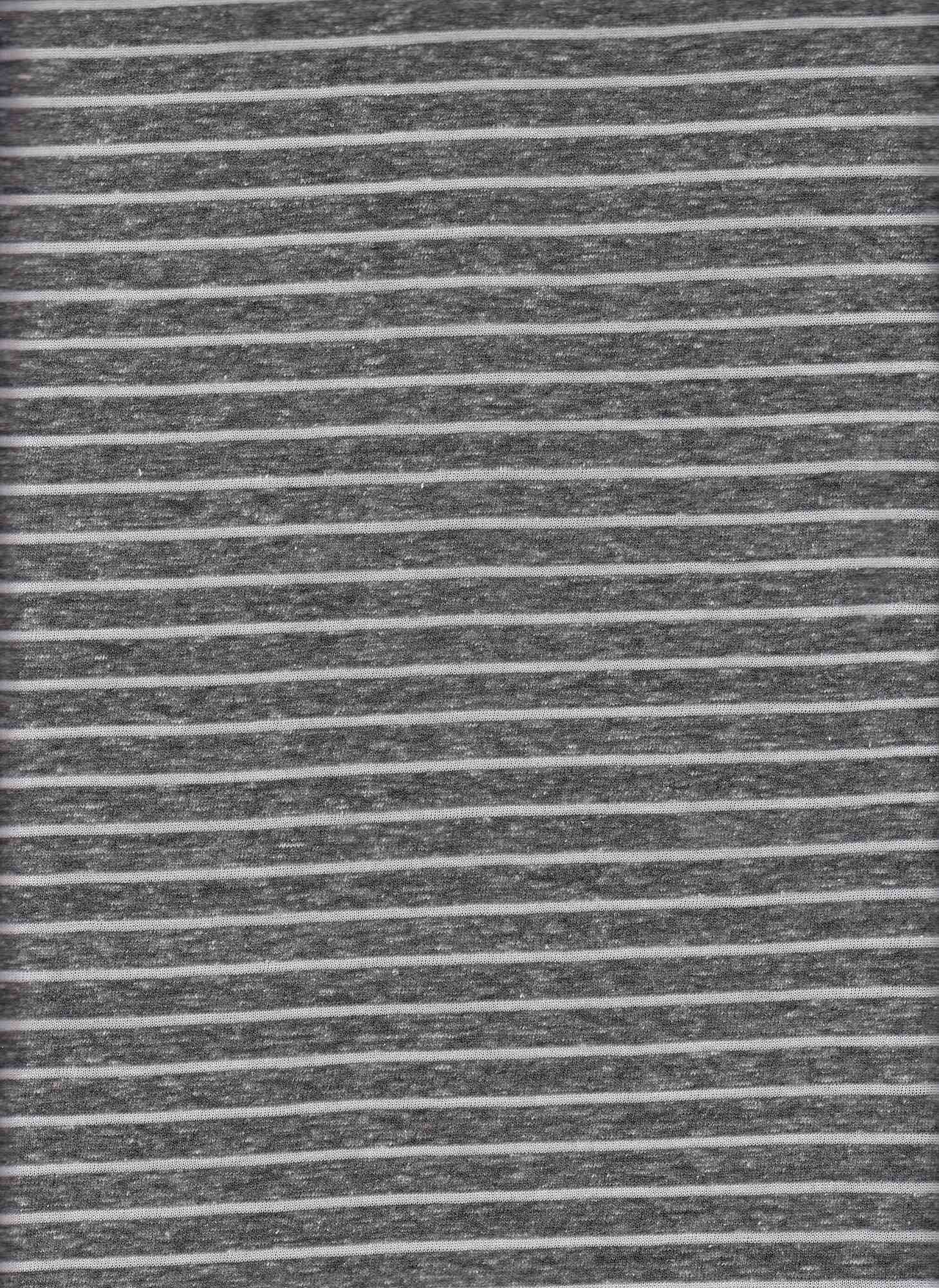 TRIBLEND STRIPE GREY GREY KNITS SLUB/NEPS STRIPES